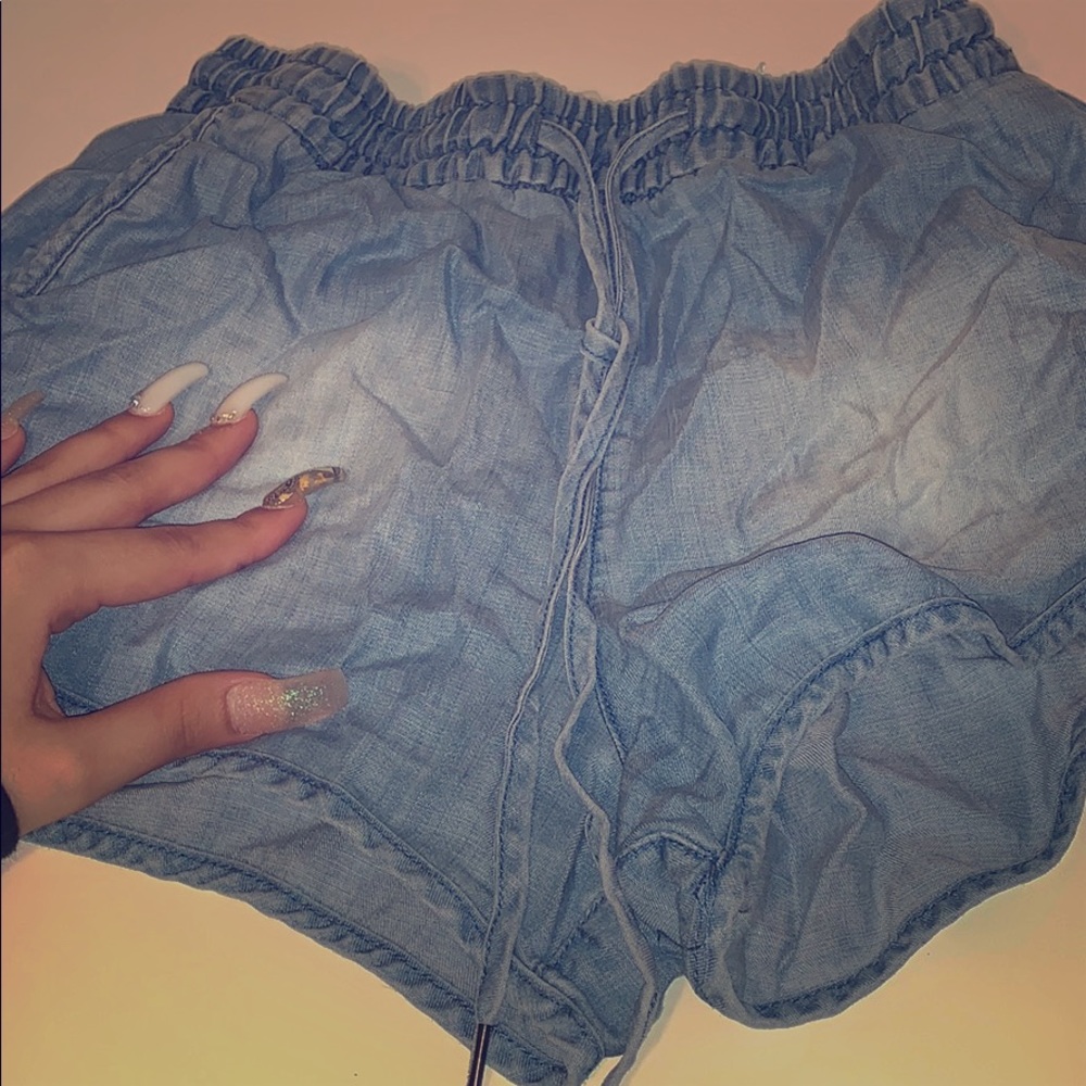 Denim shorts
